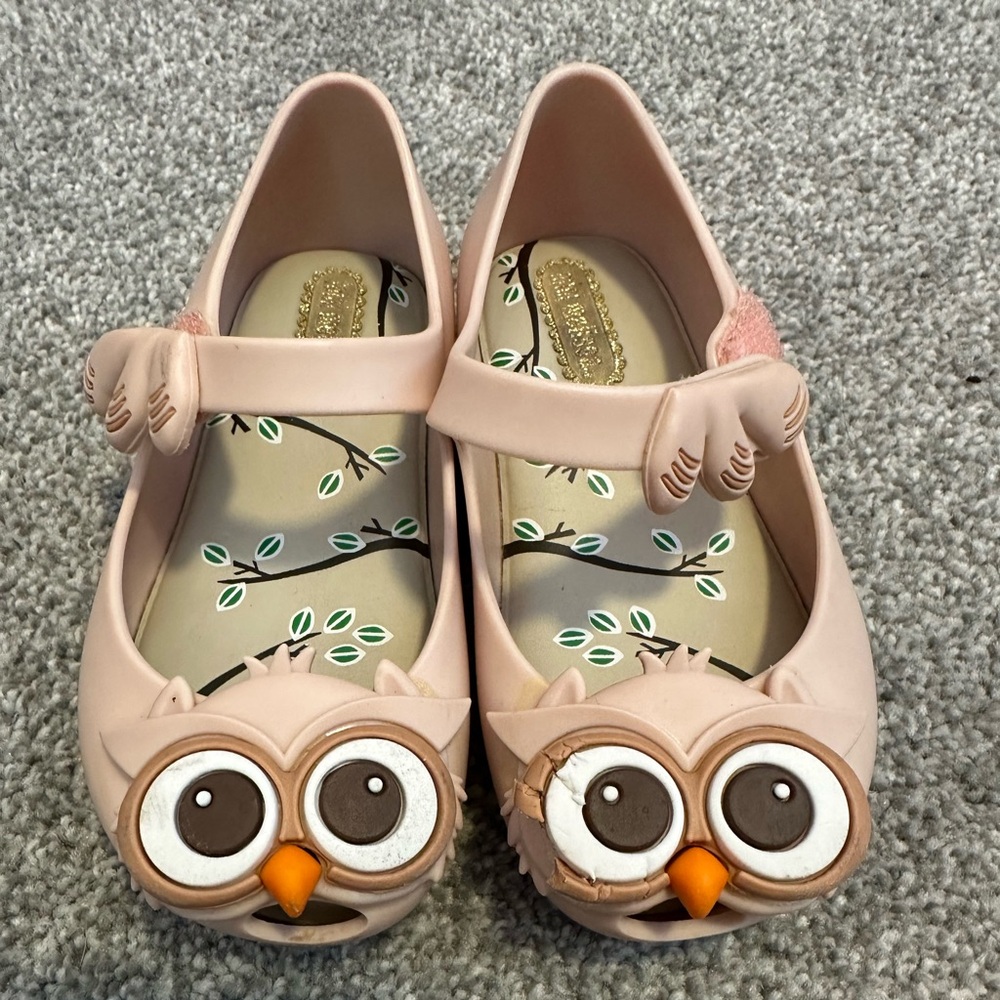 Mini Melissa Owl Shoes for Toddler Size 7